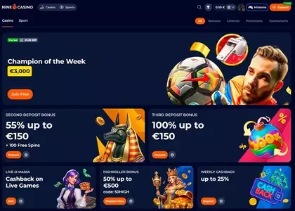 nine casino bonus 29