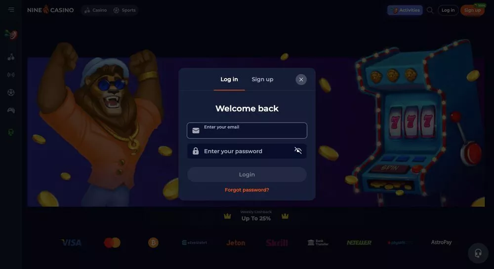 nine casino login 47