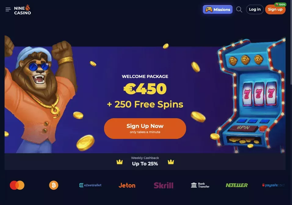 nine casino prihlásenie