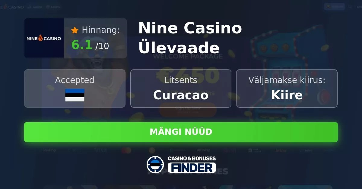 nine casino mobiiliversioon