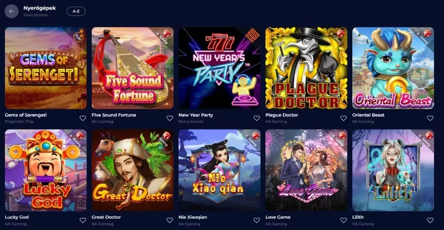 nine casino mobil verzió